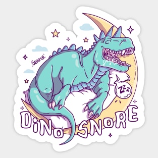 Dinosnore - Jurassic Slumber Delight Sticker